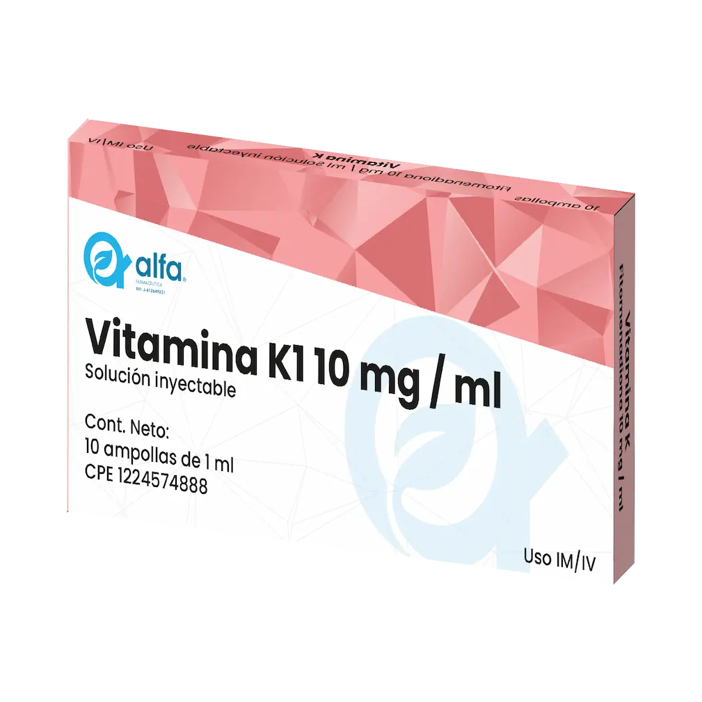 Vitamina K1 10 mg / ml Solución inyectable